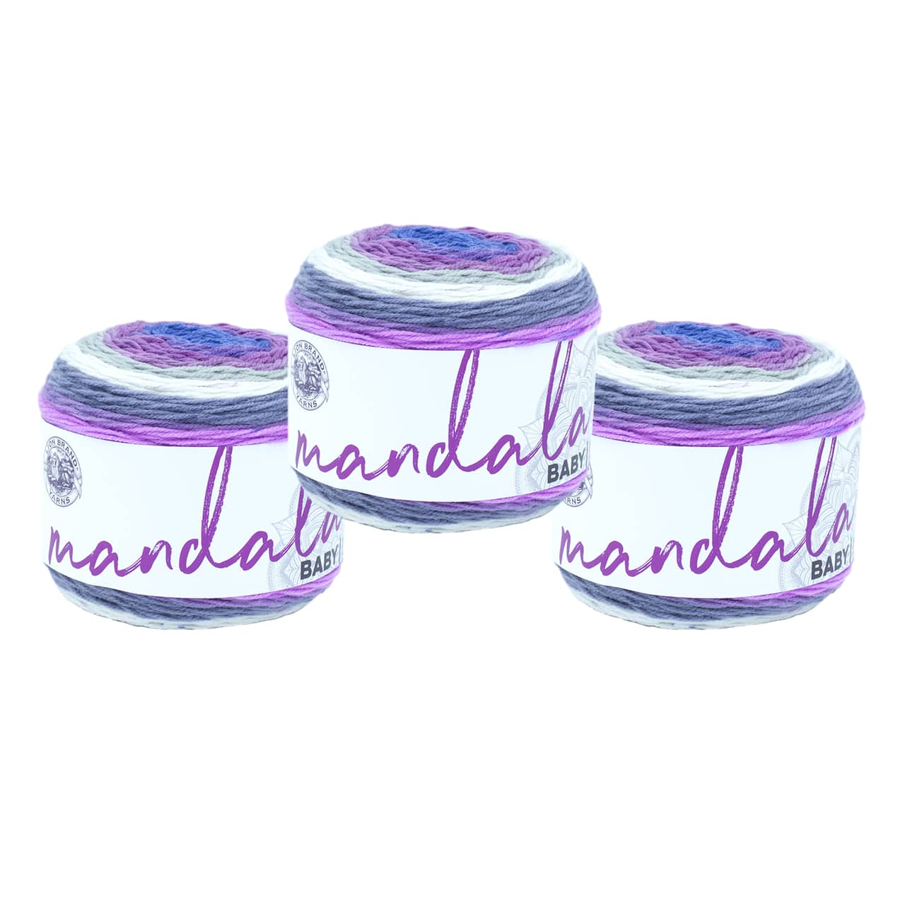 3 Pack Lion Brand&#xAE; Mandala Baby&#xAE; Yarn
